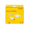 Adaptador DisplayPort 1.2 ficha para conetor fêmea VGA DeLOCK 61007