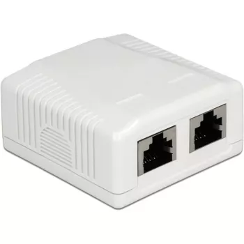 Tomada de superfície 2 x RJ-45 DeLOCK 86197