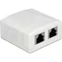 Tomada de superfície 2 x RJ-45 DeLOCK 86197