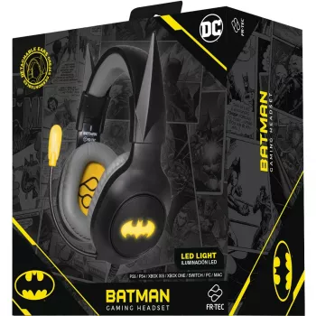 Headset FR-TEC Gaming Headset Batman com orelhas removíveis
