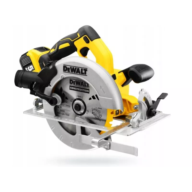 Serra circular portátil DeWALT DCS570P2-QW 18,4 cm prateado, amarelo 5500 rpm