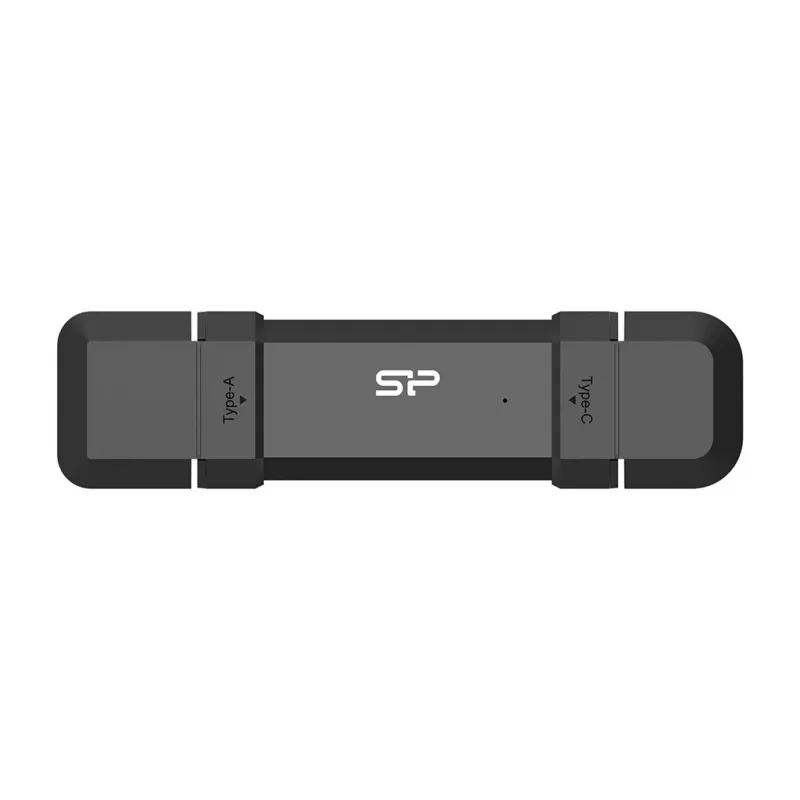 Silicon Power DS72 SSD portátil tipo pen de 250 GB, USB 3.2 Gen 2, USB-A/USB-C, preto