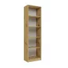 Estante de livros Top e shop R50 ARTISAN — acabamento carvalho, 5 prateleiras, estrutura em aglomerado