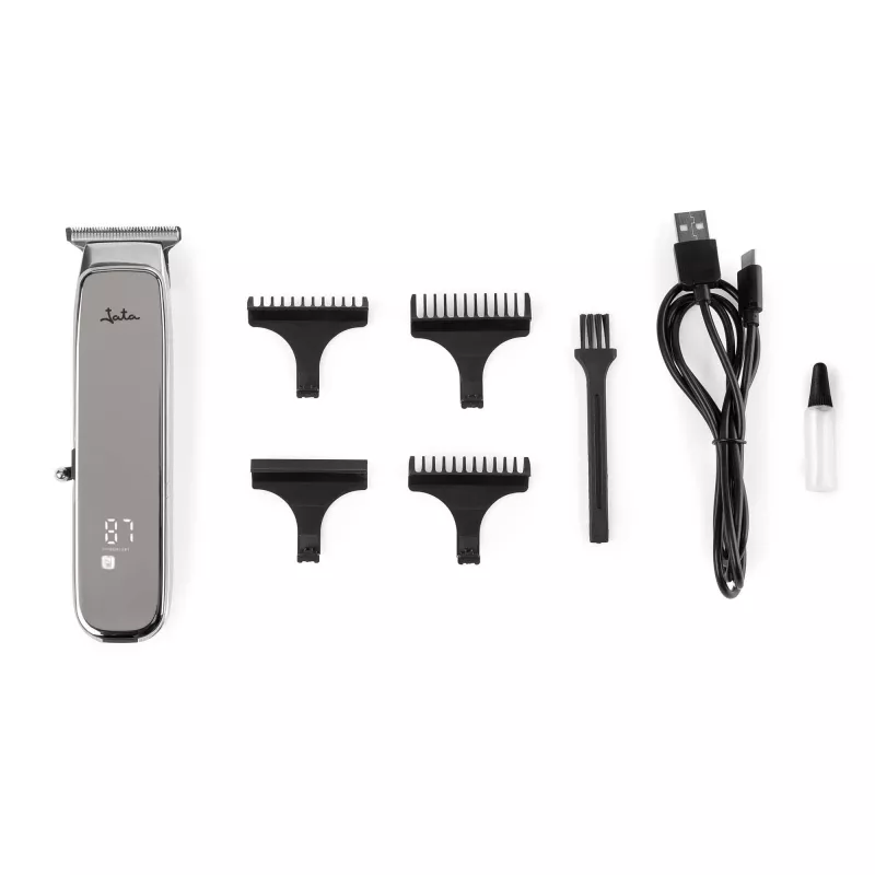 Aparador de barba JATA JBCP3315 preto cinzento indicador LED 80 min