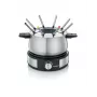 Severin FO 2471 combinação de fondue e crepes, preto/aço inoxidável
