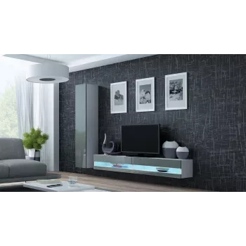 Suporte de TV Cama VIGO novo 30/180/40 branco/cinzento brilhante