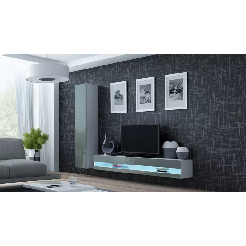 Suporte de TV Cama VIGO novo 30/180/40 branco/cinzento brilhante