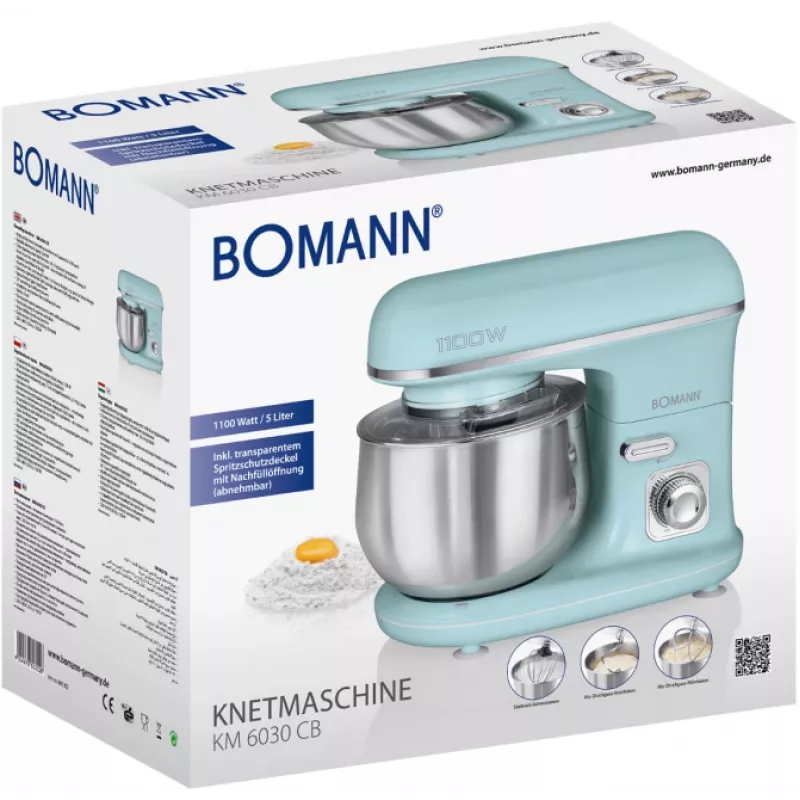 Robot de cozinha Bomann KM 6030 CB 1100 W 5 l cor menta