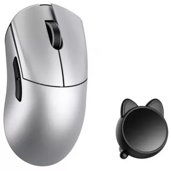 Rato gaming WLMOUSE HUAN, Omron Optical Switches - prateado (HUAN-SILVER-O)