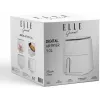 Fritadeira de ar quente Elle EKAFP501WHEU 5 L, branca — aparelho de bancada compacto para fritar sem óleo