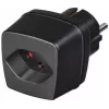 Adaptador de viagem brennenstuhl - adaptador de tomada - preto (1508480)
