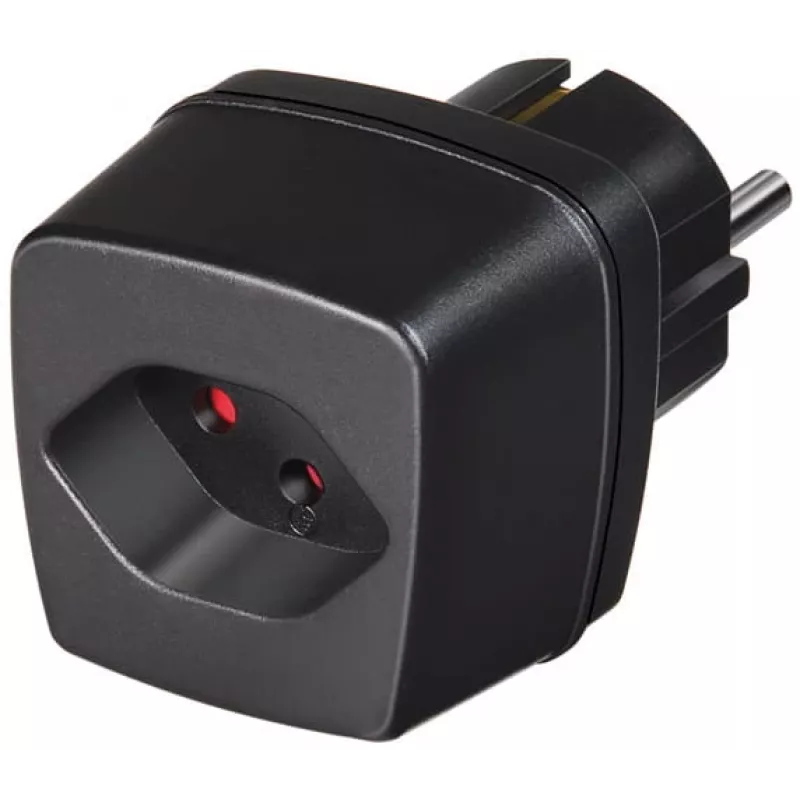 Adaptador de viagem brennenstuhl - adaptador de tomada - preto (1508480)