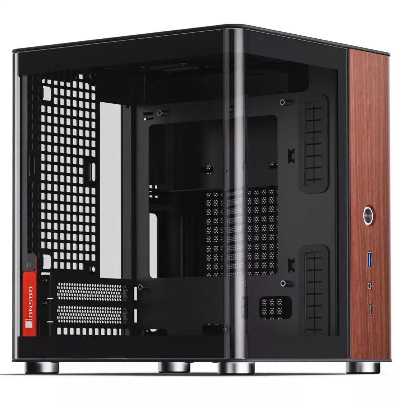 Caixa de PC Jonsbo TK-0, Mini-Tower, Mini-ITX, preto