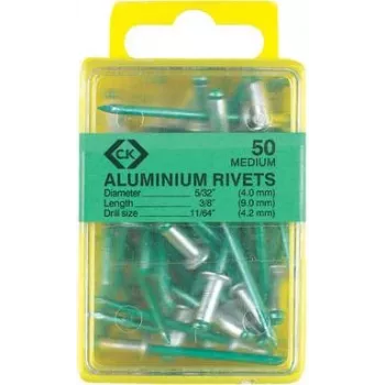 Rebite cego c.k tools T3819A 612, alumínio 4,8×9 mm, pack de 40