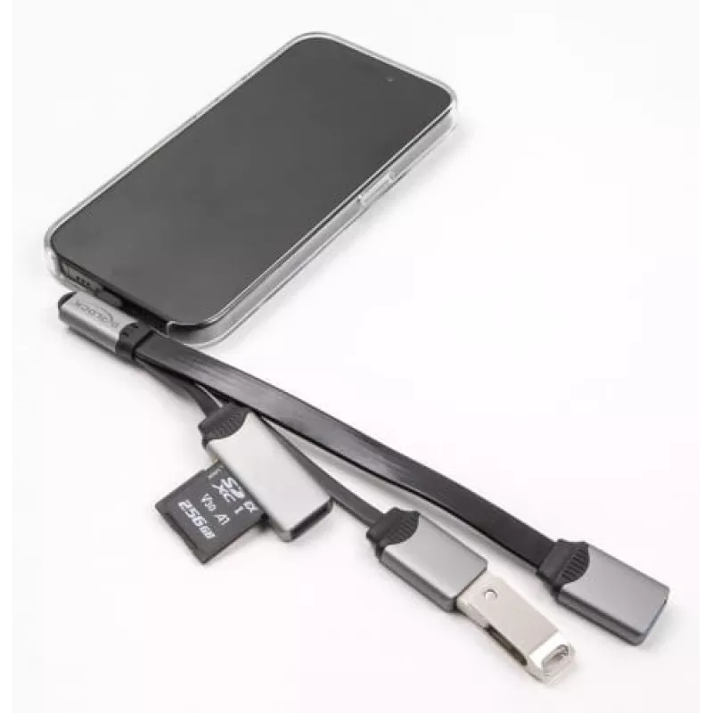 Hub USB 3.2 Gen 1 Type-C DeLOCK 64303 5000 Mbit/s cinzento