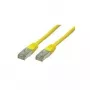 Cabo de rede RJ45 S/CONN 1 m amarelo Cat6 S/FTP S-CONN TC75711-Hy