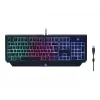 Gembird GGS-UMGL4-01 Phantom kit gaming 4 em 1 retroiluminado (teclado, rato, auscultadores, tapete de rato), com fio USB, disposição US, preto
