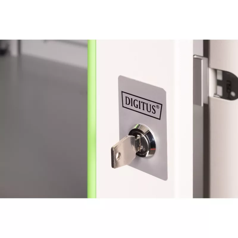 DIGITUS® Armário de parede 7HE - cinzento, RAL 7035 - 48,3 cm (19