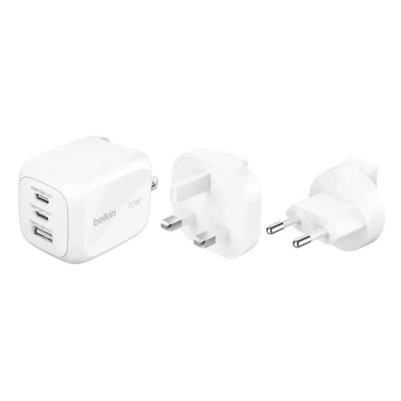 Carregador de interior Belkin BoostCharge Pro WCH018HQWH carregamento rápido 2 USB-C