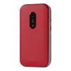 Telemóvel Doro Leva E22, 2,8 polegadas (7,11 cm) ecrã, Single SIM, câmara 0,3 MP, 1150 mAh, 127,8 g, vermelho/branco