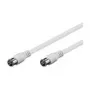Cabo de ligação SAT Wentronic Goobay, F-Quick, 100% blindado, branco, 1,5 m - ficha F (Quick) ficha F (Quick) (50747)