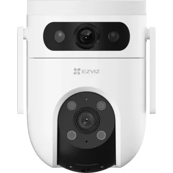 Câmara de vigilância IP EZVIZ H9c Dual 3K Dome, 2880×1620, exterior, com fios e sem fios, PoE/DC 12V, MicroSD até 512GB