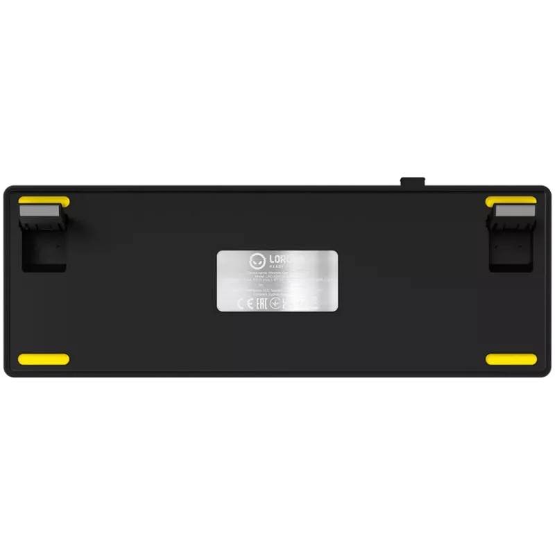 Teclado de gaming mecânico LORGAR KBP70MW 65% preto amarelo layout EN
