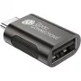 Adaptador Good Connections USB 3.2 Gen.1 3.0 macho C para fêmea USB-A caixa metálica galvanizada (USB-AD302)