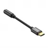 Adaptador de cabo Baseus CATL54-01 Type-C para 3,5 mm, preto