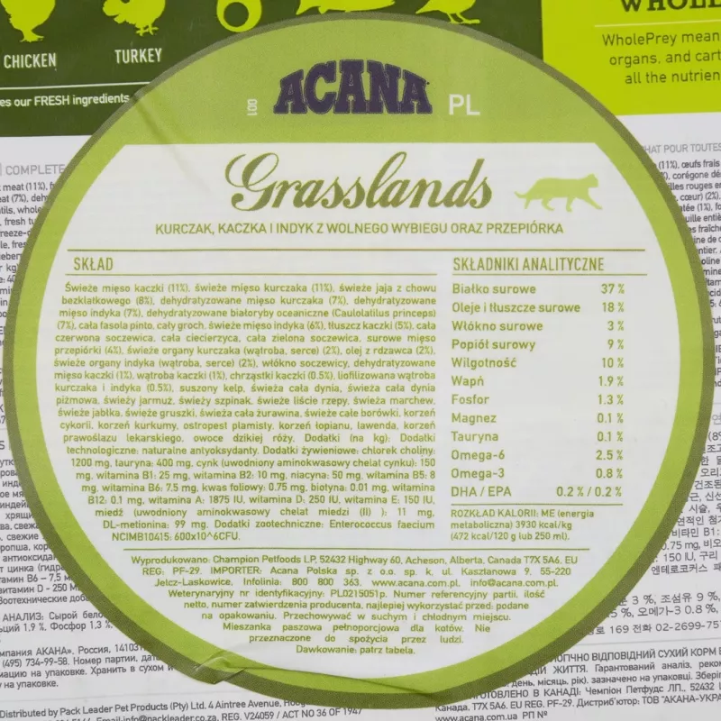 ACANA Grasslands - Comida seca para gatos - 340g