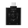 Adaptador de áudio USB3.2 USB-C/macho para 2x conector fêmea 3,5 mm 7.1