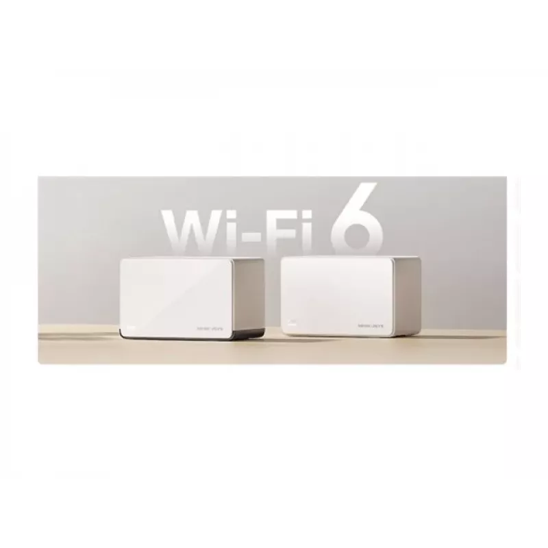 Router wireless MERCUSYS Halo H85X pack de 2 Dual-Band Wi‑Fi 6 até 3000 Mbit/s Sistema Mesh