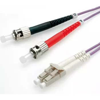 Cabo de jumper de fibra ótica ROLINE OM4 50/125µm LC/ST 3m