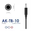 Fonte de alimentação universal Akyga AK-TB-10, 12 V, 1 A, 12 W, 5,5 x 2,1 mm, 1,4 m