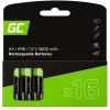Pilhas Ni-Mh AA R6 2600 mAh x16
