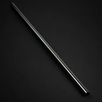 Tubo rígido de latão sem chanfro Bitspower 14 mm DE, 500 mm, preto brilhante
