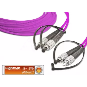 Lightwin cabo de patch de fibra ótica duplex de alta qualidade, MM OM4, FC - FC (LDP-50 FC-FC 3.0 OM4)
