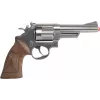 Revólver de polícia em metal de brinquedo Pulio 1556067/0 – tambores de 8 tiros