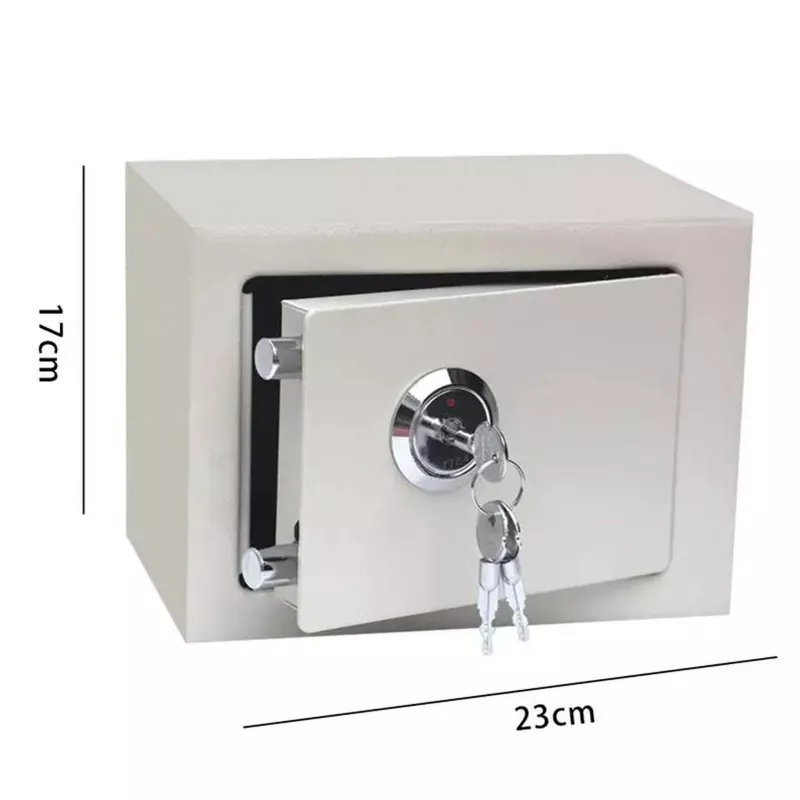 Extralink Home | Cofre doméstico | Escritório, caixa de chaves, cofre, branco, S-404