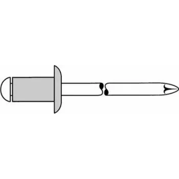 Rebite cego GESIPA 1455053 Al/A2 5x16 mm para intervalo de aperto 10,0–12,0 mm, pack de 500
