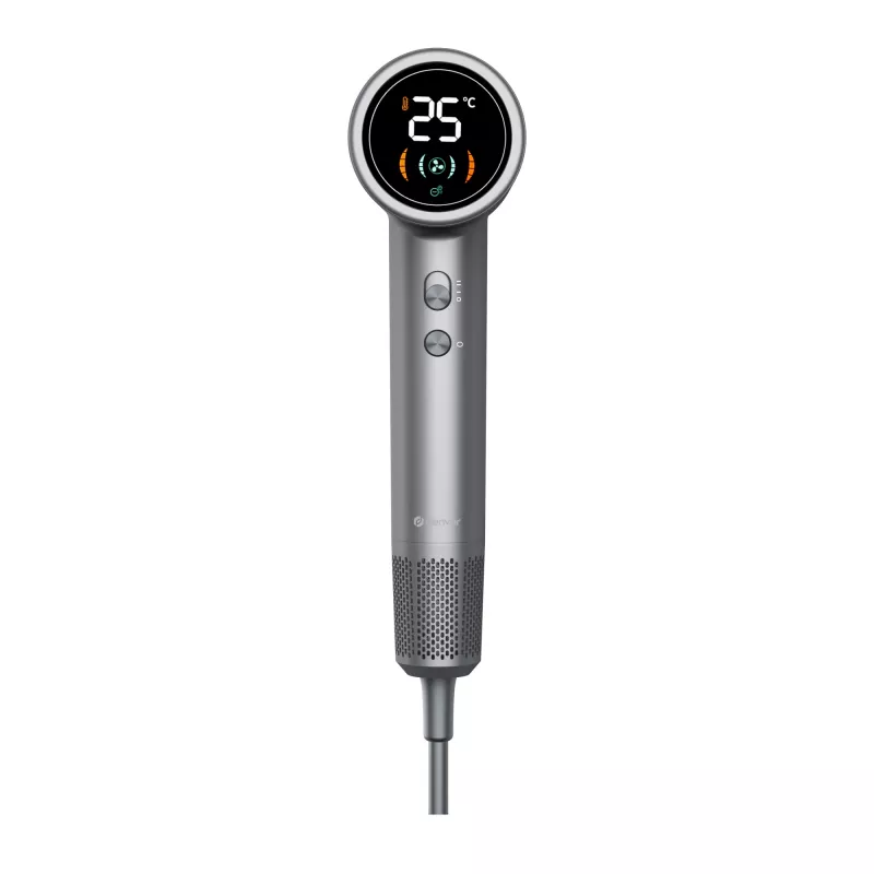 Secador de cabelo DENVER HDD-1400DGR 1400 W, cinzento, 110–240 V, cabo de 1,8 m, 25–75 °C, 70×89×280 mm