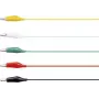 VOLTCRAFT KS-630/0.1 conjunto de cabos de medição com pinças de crocodilo, 0,63 m, preto/vermelho/amarelo/verde/branco (VC-10899755)