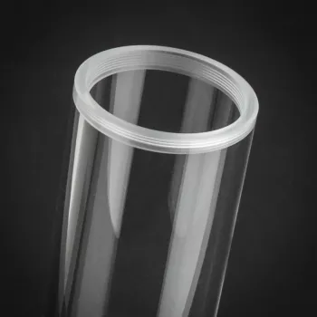Tubo BitsPower Z-Tube 150 tubo transparente Ø60 mm comprimento 150 mm capacidade de refrigerante 0,274 L