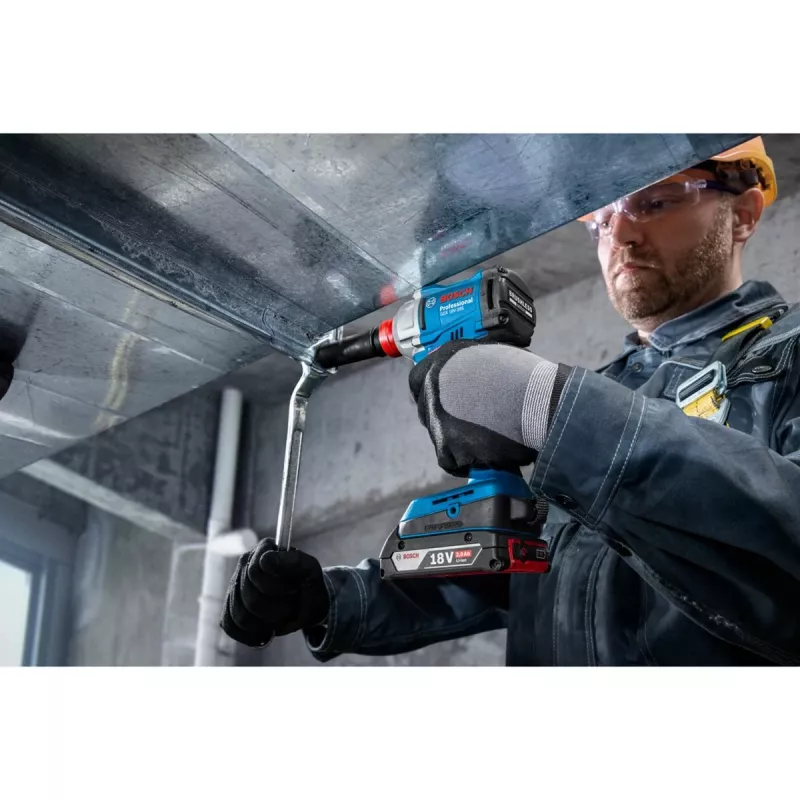 Chave de impacto a bateria GDX 18V-285 Professional, 18 Volt (azul, 2x bateria de iões de lítio 4,0 Ah, em L-BOXX)