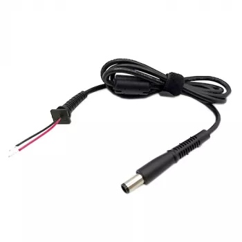 Cabo de alimentação com ficha HP, 7.4 x 5.0mm, com pino
