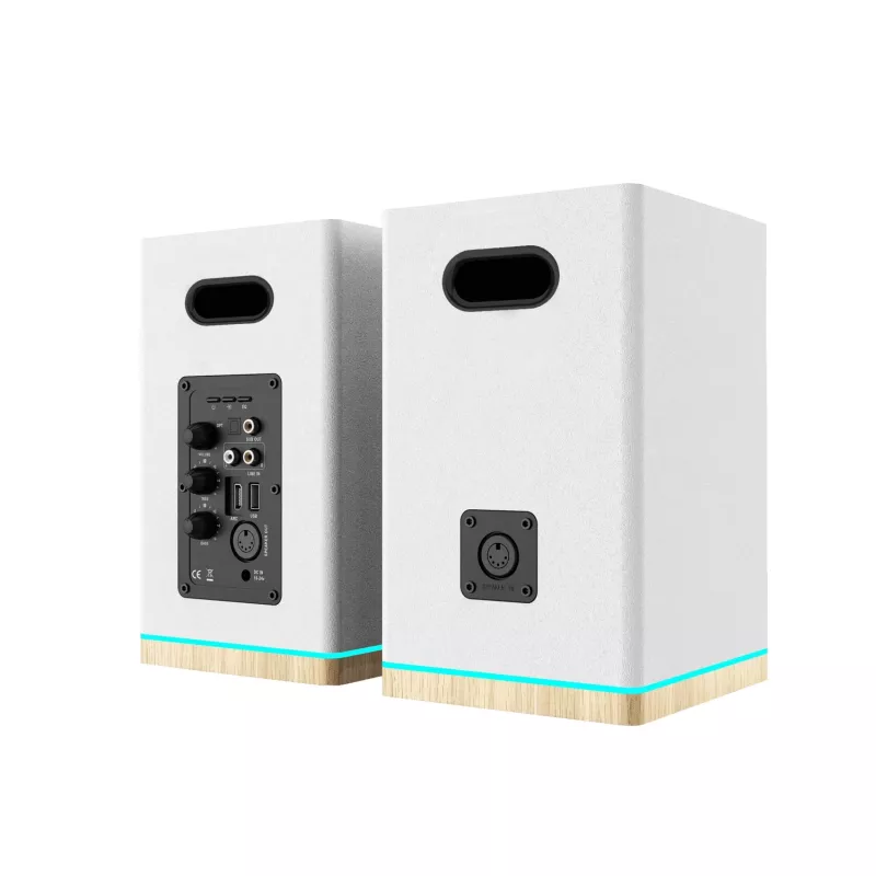Blaupunkt BS60WH LED colunas de estante, Bluetooth, HDMI ARC, brancas