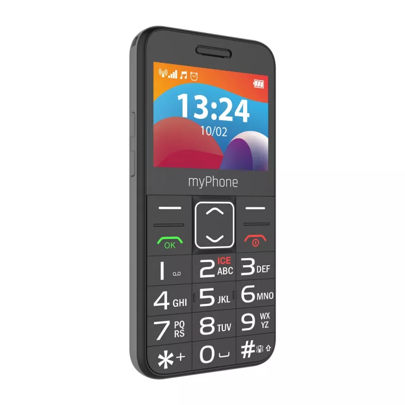 myPhone HALO | 3 LTE | preto | 2,4 polegadas | IPS | 48 MB | 128 MB | Dual SIM | Nano SIM | 3G | Bluetooth | 2.1 | USB Type-C | câmara integrada | resolução da câmara principal 0,3 MP
