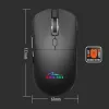 Rato sem fios MEDIA-TECH MT1124 BT/RF Silent & Recharge — ambidestro, 3200 DPI, Bluetooth + 2,4 GHz USB, 6 botões, recarregável