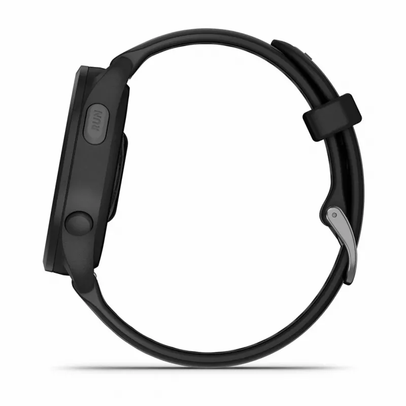 Garmin Forerunner 165 Music relógio desportivo GPS 43 mm, AMOLED 1,2" 390 x 390, 4 GB, bracelete de silicone, perímetro do pulso 126–203 mm, preto/cinzento ardósia (010-02863-30)