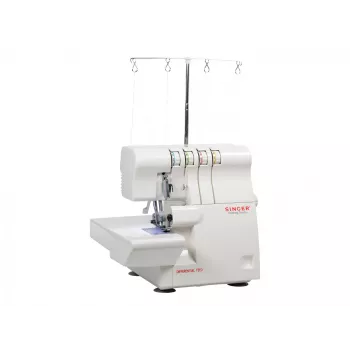 Máquina de costura overlock SINGER 14SH654 — elétrica, casa de botão em 4 passos, braço livre, 1300 pontos, branco